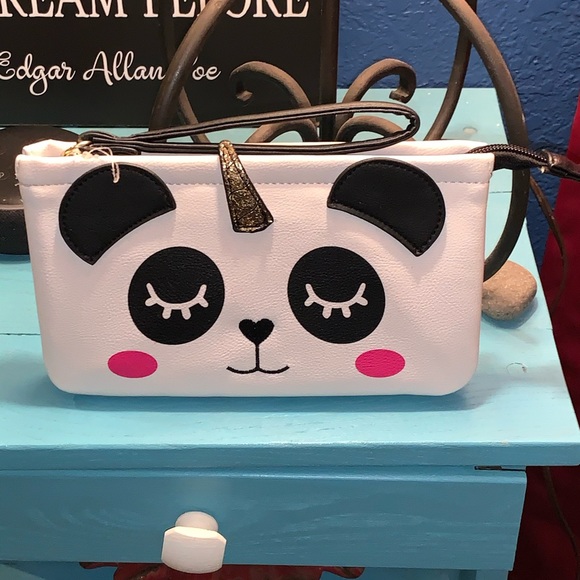 Betsey Johnson Handbags - Betsey Johnson Panda Unicorn Wristlet Wallet